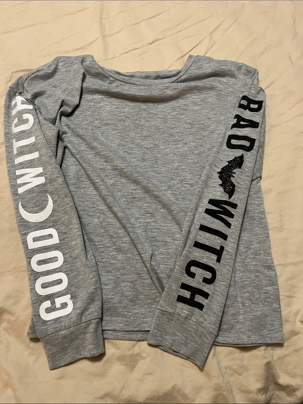 art class Gray Crewneck Tee with Subtle Interior Print
